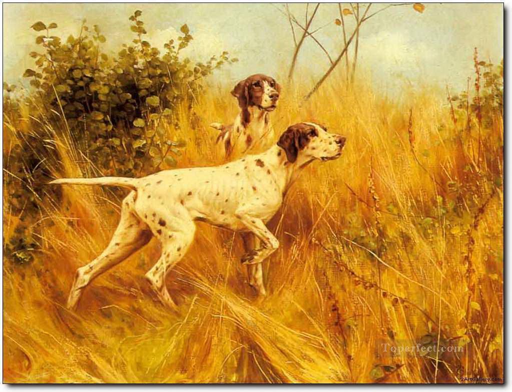 chasseur chiens 34 Peintures à l'huile
